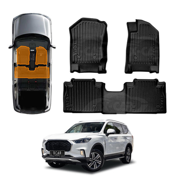 3D Floor Mats for LDV D90 2017-2024 All-Weather Car Liners