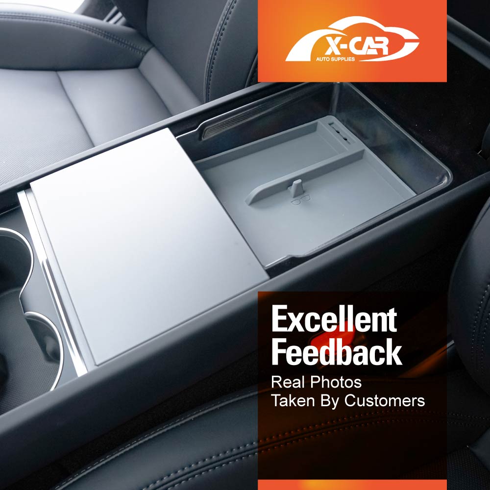 Tesla Model 3 Highland 2023-2025 Centre Console Organizer Tray Storage Container with Silicone Mat