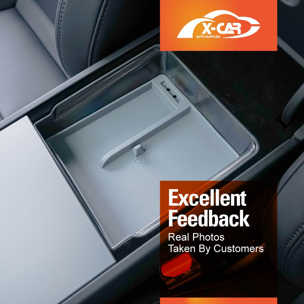 Tesla Model Y Juniper Centre Console Organizer Tray Storage Container with Silicone Mat 2025-Onwards