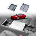 NEW Tesla Model 3 Highland 2024 Premium Centre Console Organizer Tray Storage Box Drawer Container with Silicone Mat