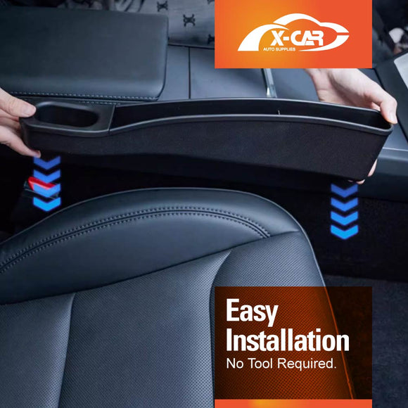 Console Car Seat Gap TPE Filler Box Organizer for Tesla Model 3 2017-2023 and Model Y 2021-2025
