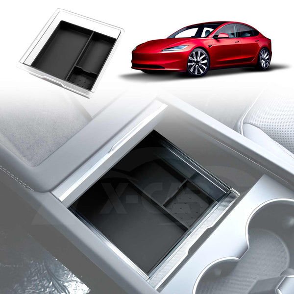 Tesla Model 3 Highland Center Armrest Storage Box – Tesla Premium  Accessories Store