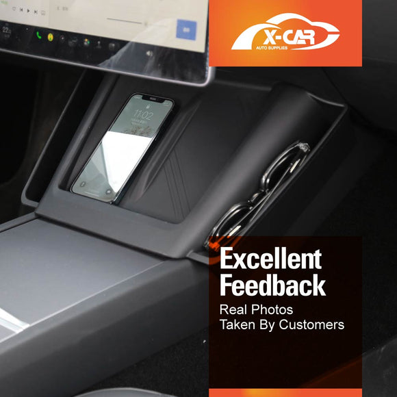 Tesla Model Y Juniper Center Console Wireless Charging Anti-Slip Silicone Mat 2025-Onwards