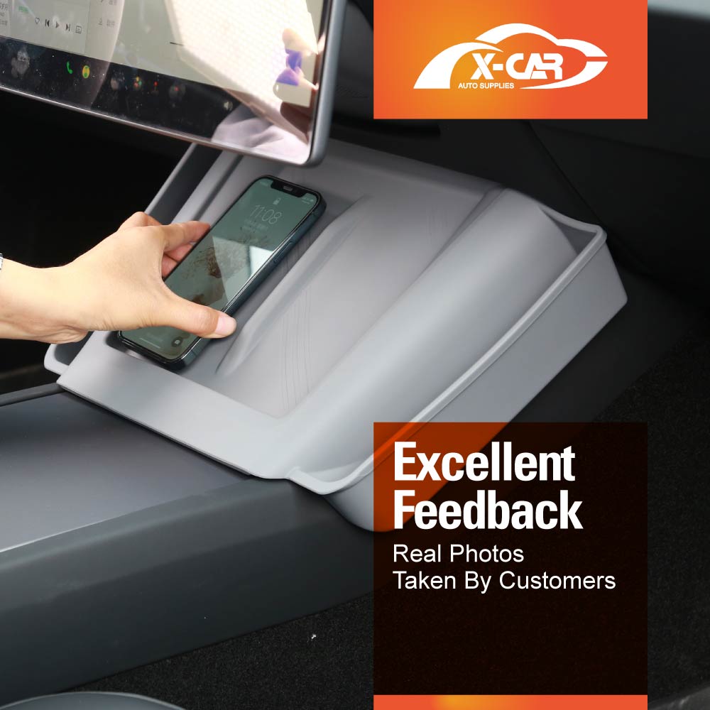 Tesla Model 3 Highland Center Console Wireless Charging Anti-Slip Silicone Mat
