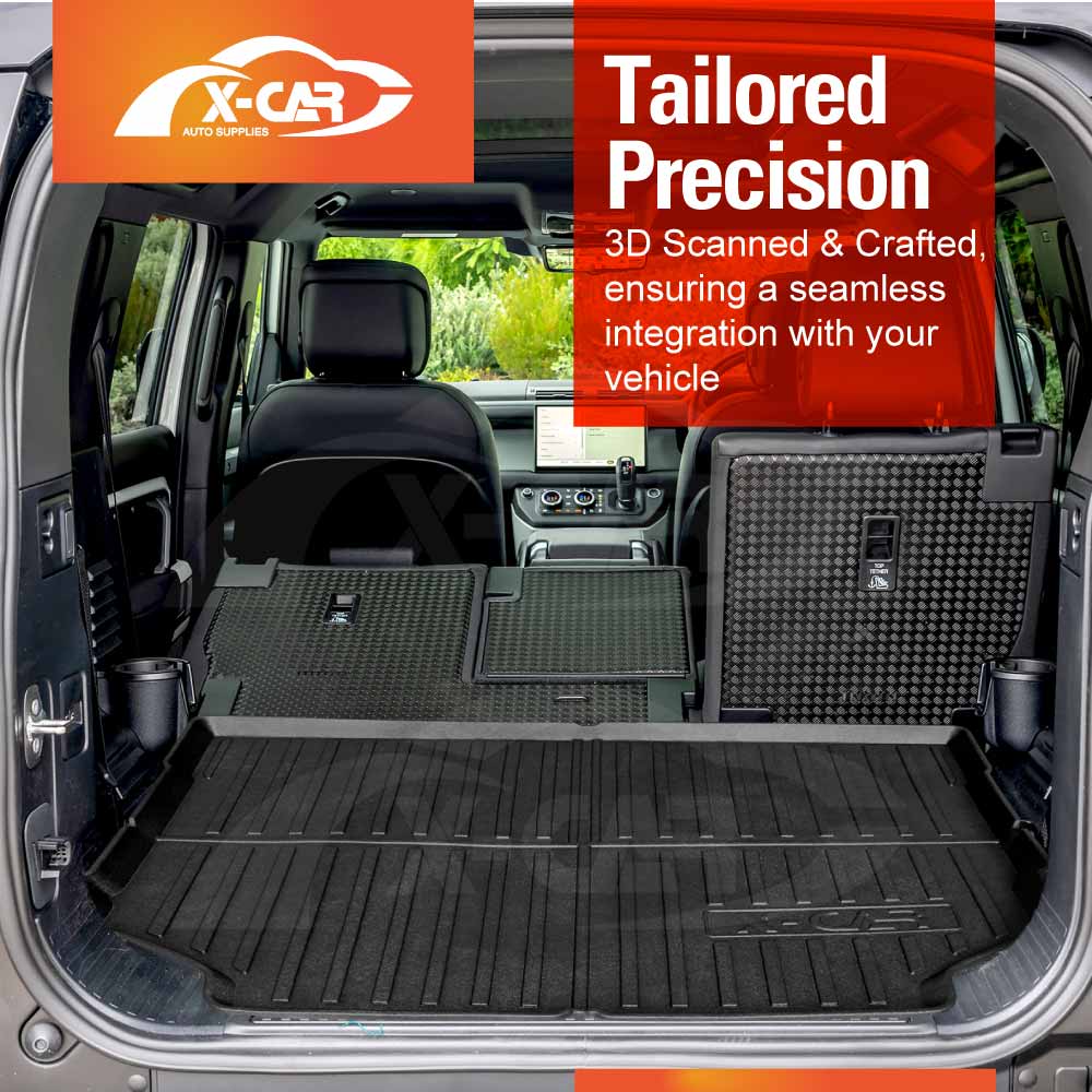 Land Rover 110 Boot Layout Land Rover Defender 110 Boot Liner & Seat Back Protector 2020+ X-CAR