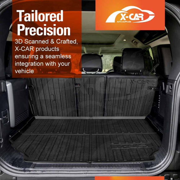 Boot Liner/ Back Seat Protector For Land Rover Defender L663 110 5 Seater 2020-Onwards Heavy Duty Car Mat
