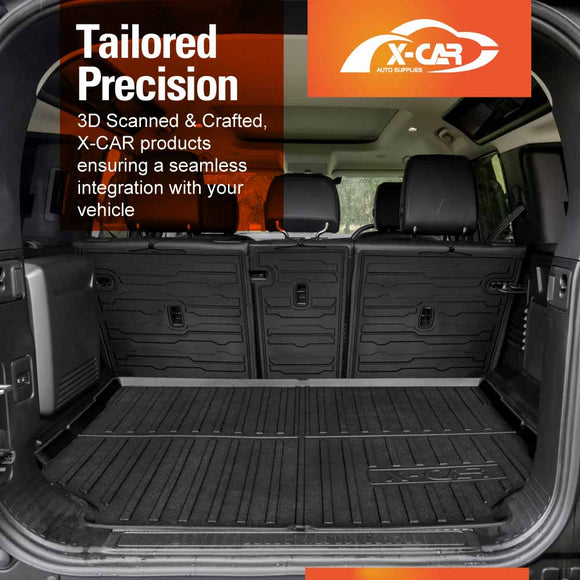 Boot Liner/ Back Seat Protector For Land Rover Defender L663 110 5 Seater 2020-Onwards Heavy Duty Car Mat