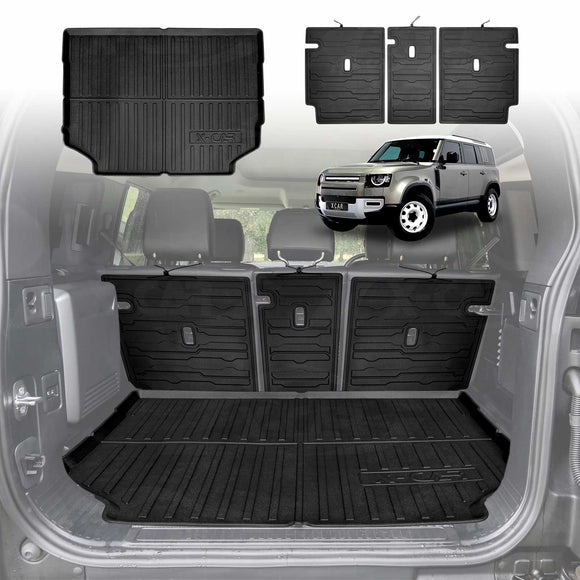 Land Rover Defender 110 boot liner and rear seat back protector cargo mat set 2020–2023 all-weather trunk protection