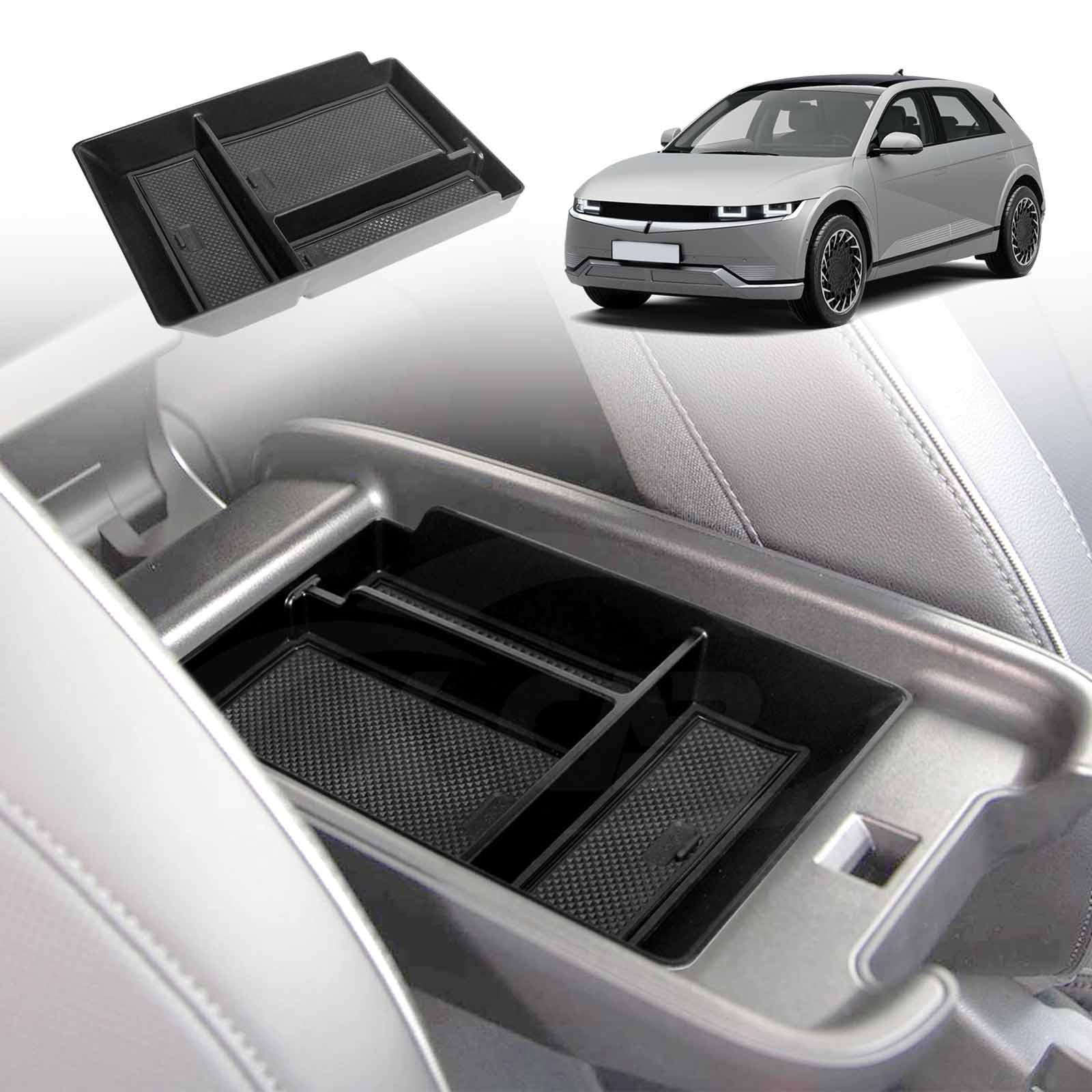 Centre Console Armrest Organizer Tray for Hyundai IONIQ 5 2021-2025 Storage Box - 0