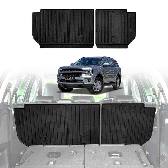 Boot Liner / Back Seat Protector for Ford Everest 2022-Onwards Cargo Trunk Mat