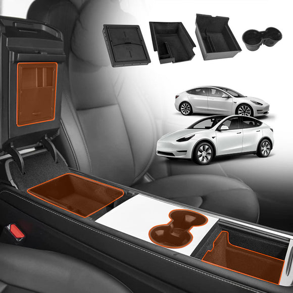 Centre Console Organiser Tray for Tesla Model 3 2021-2023 and Model Y 2021-2025