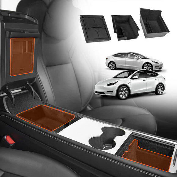 Centre Console Organiser Tray for Tesla Model 3 2021-2023 and Model Y 2021-2025
