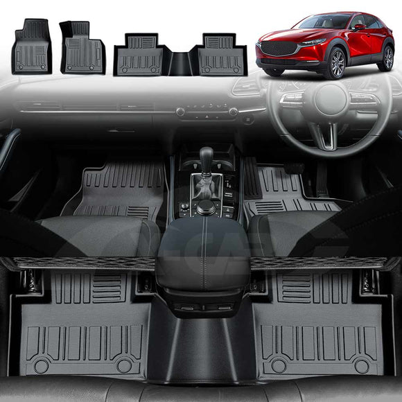 3D Floor Mats for Mazda CX-30 CX30 2019-Onwards All-Weather Car Liners