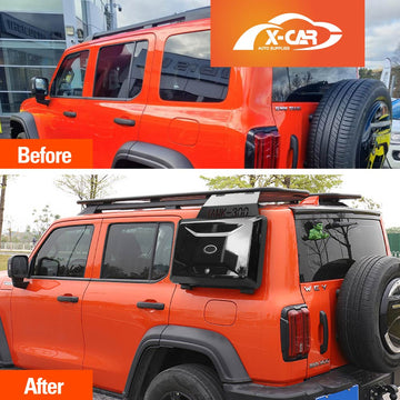 GWM Tank 300 2023-2025 Side Gear Box Exterior Storage Tools Carrier Glossy Black - 0