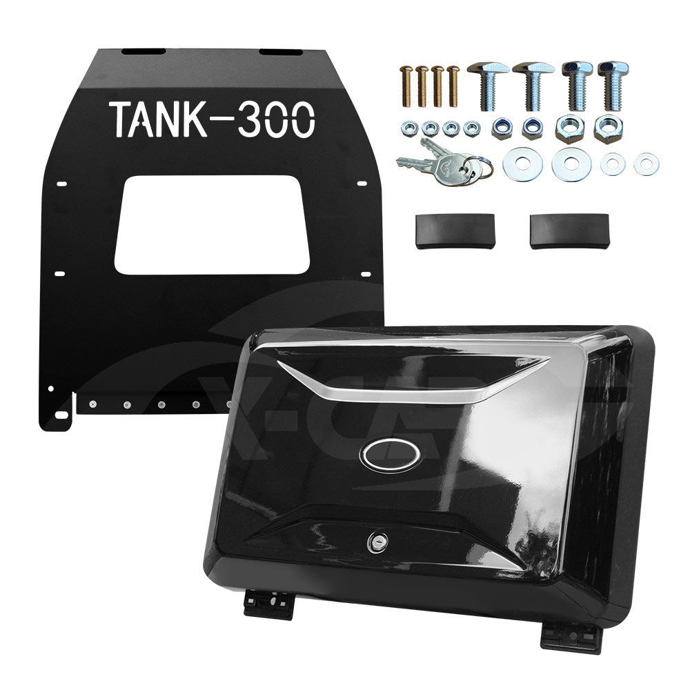GWM Tank 300 2023-2025 Side Gear Box Exterior Storage Tools Carrier Glossy Black