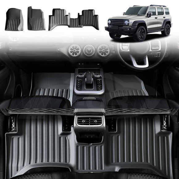 3D Car Floor Mats for GWM Tank 300 2023-2025 All-Weather Liners