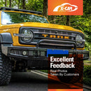 Front Bumper Grille with Led Light for GWM Tank 300 2023-2025 Mesh Frame Exterior-5