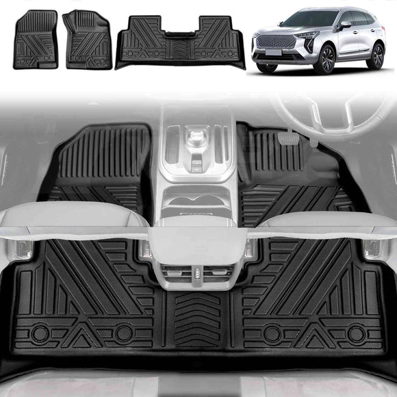 3D Floor Mats for GWM Haval Jolion 2021-2025 All-Weather Liners