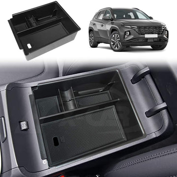 Hot Deal - Armrest Organizer Tray for Hyundai Tucson 2021-2024 Storage Box