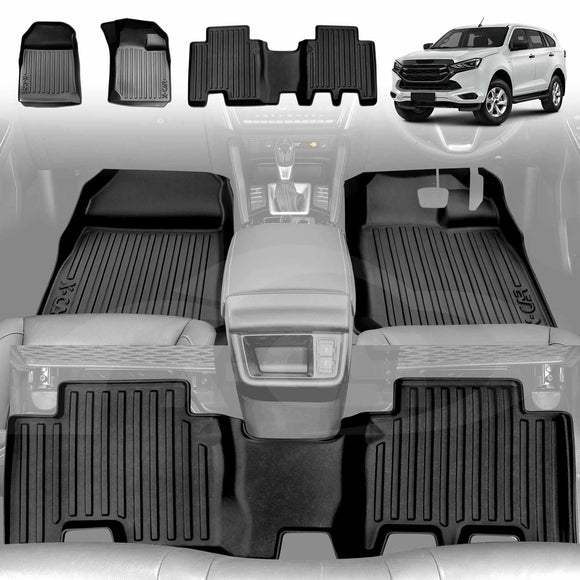 3D Floor Mats for Isuzu MU-X MUX 2022-Onwards All-Weather Car Liners