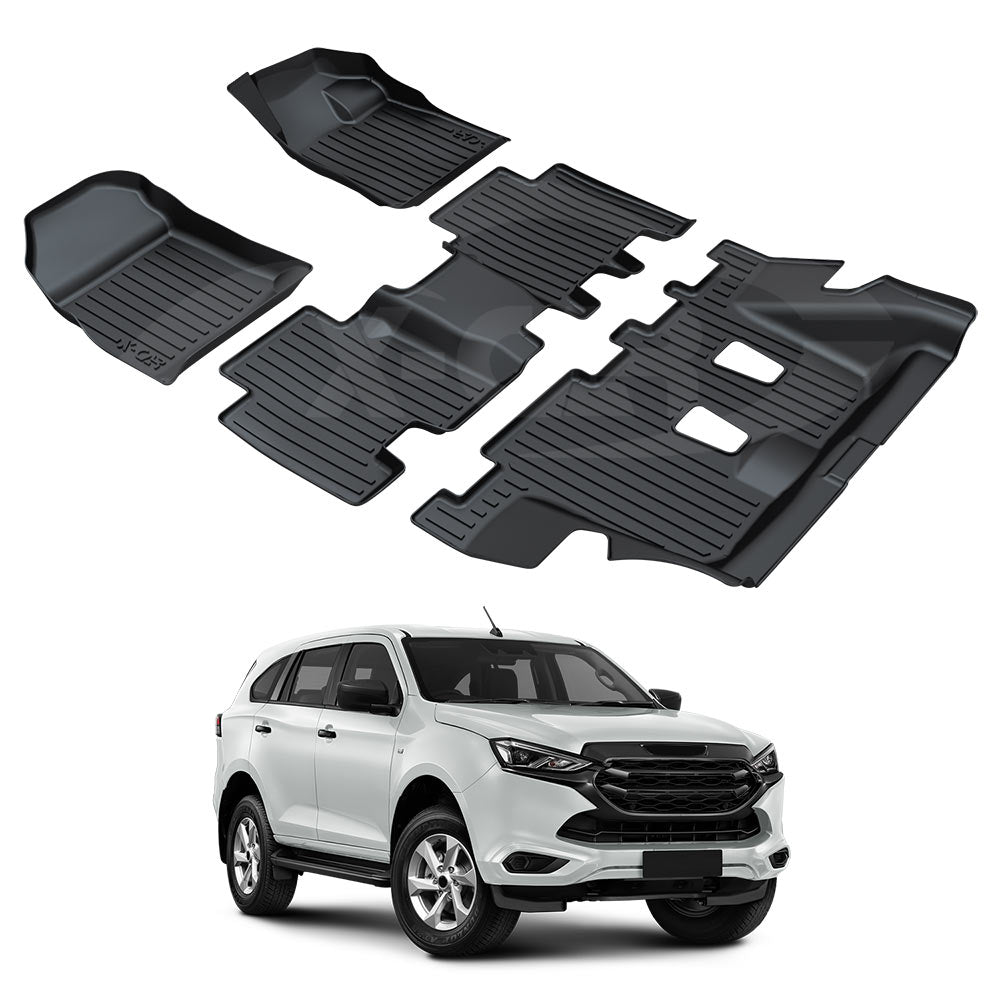 3D Floor Mats for Isuzu MU-X MUX 2022-2025 All-Weather Car Liners