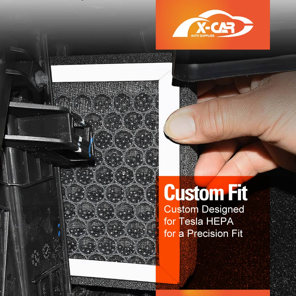 Tesla Model 3 Model Y Air Filter HEPA with Activated Carbon Charcoal
