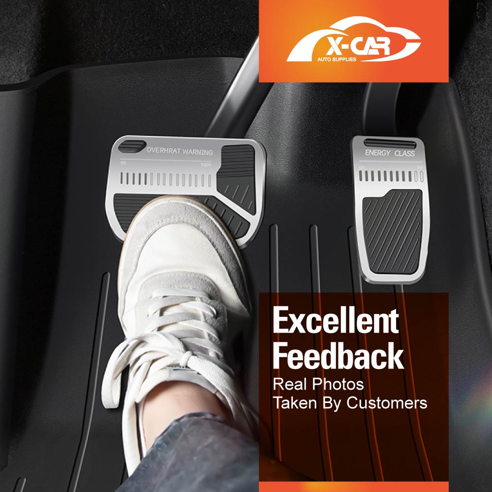 Tesla Model 3 Highland Performance Foot Pedals Pads Cover Aluminum Anti-Slip Accelerator Brake Accessories 2023-2025