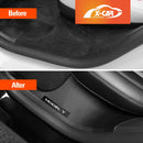 Tesla Model Y 2021-2025 Front and Rear Door Sill Protector Carbon Fiber Style-5