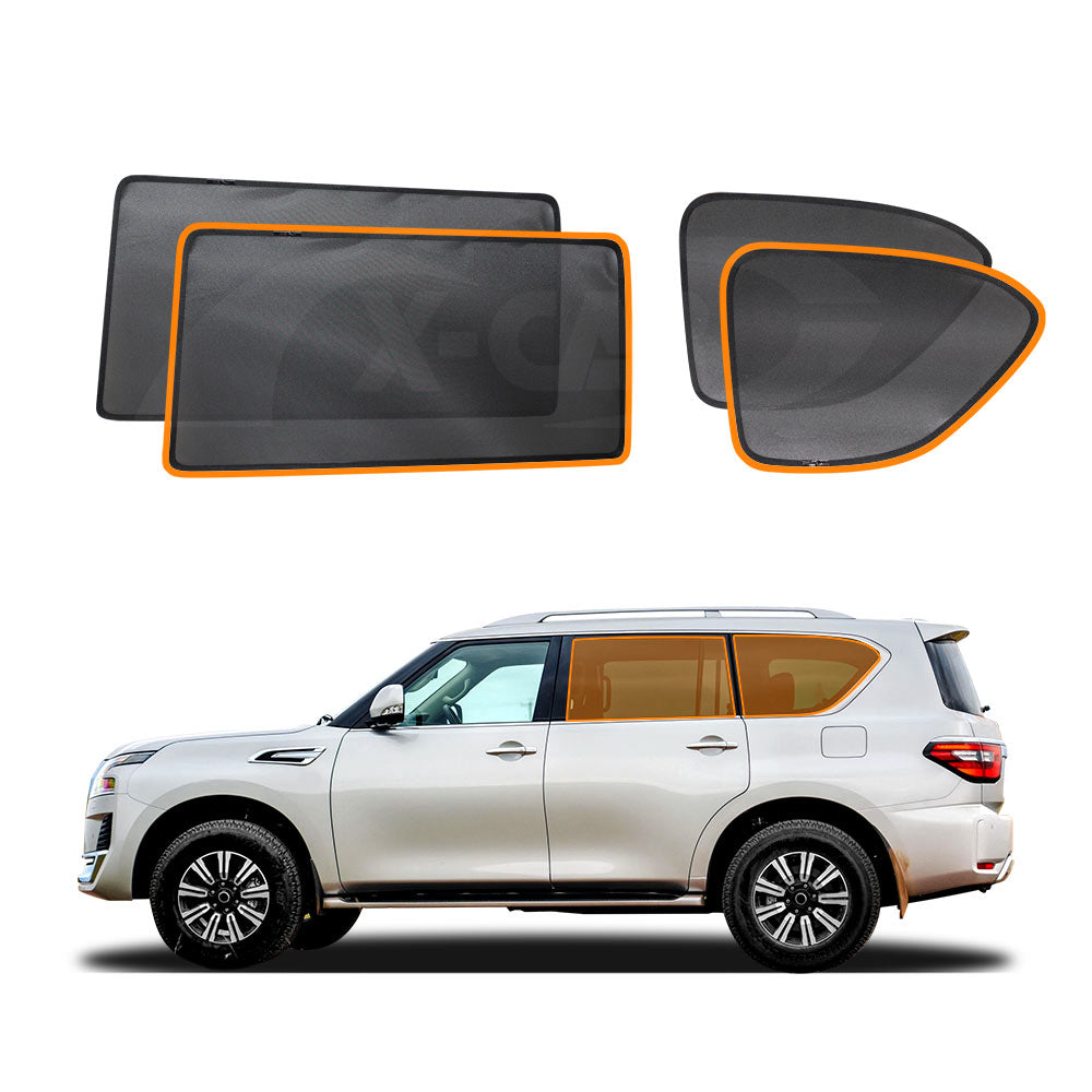Window Sun Shade for Nissan Patrol 2012-2024 Y62 Series Rear Windscreen Magnetic Blind Mesh
