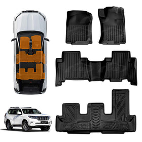 3D Floor Mats for Toyota Prado 150 Series 2009-2024 3D All-Weather Liners