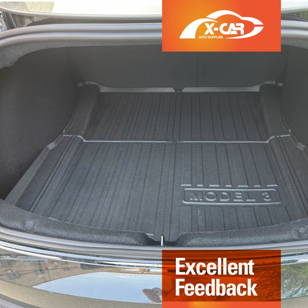 Tesla Model 3 Highland 3D All-Weather Interior Liners for Boot Frunk Cargo Mats 2023-2025