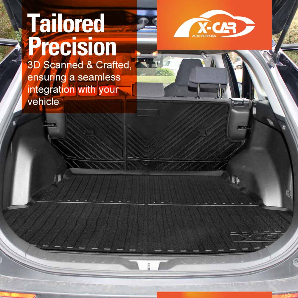 Boot Liner / Back Seats Protector for Toyota Rav4 2019-Onwards All Weather Cargo Mat - 0