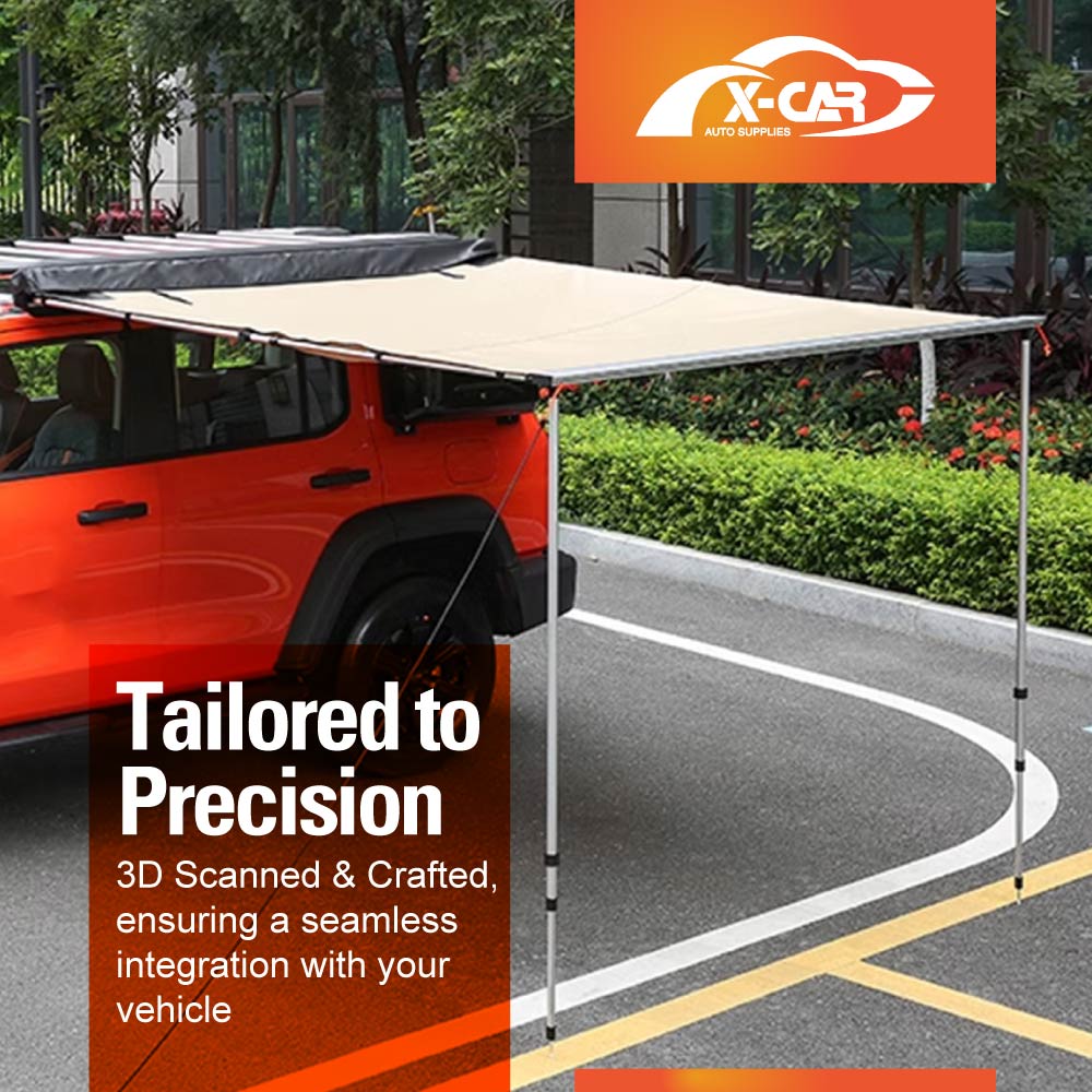 Car Side Awning UV Waterproof Camping Shade for GWM Tank 300 4WD Durable Sunshade