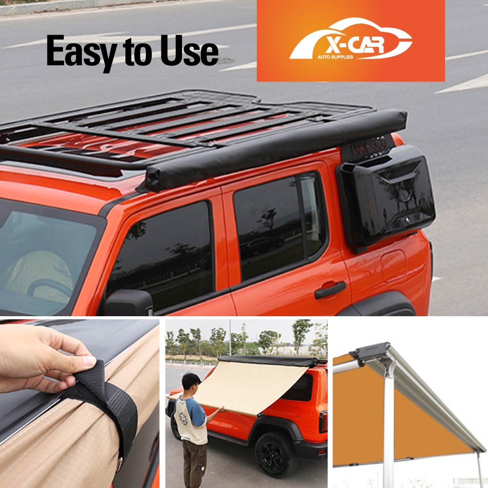 Car Side Awning UV Waterproof Camping Shade for GWM Tank 300 4WD Durable Sunshade