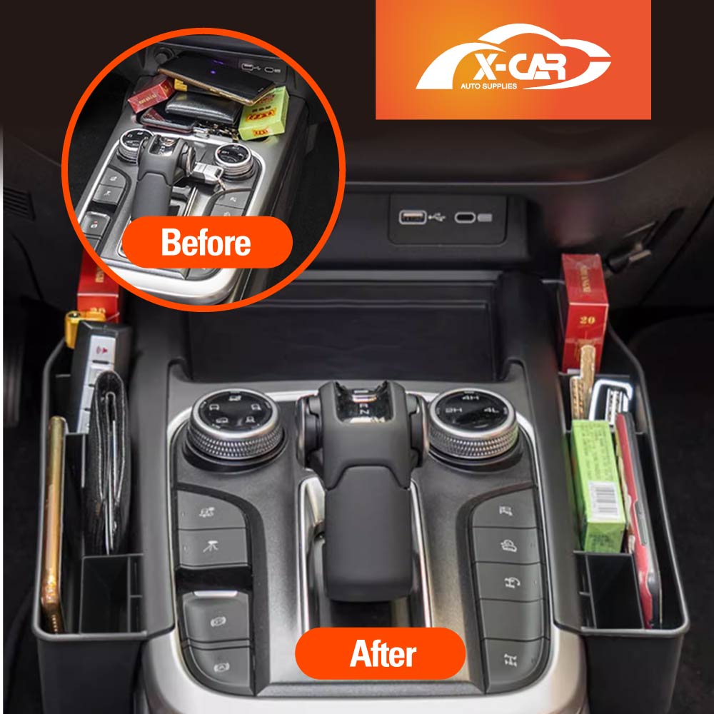 2 Pcs Center Console Gear Side Tray Storage Boxes for GWM Tank 300 2023-2025