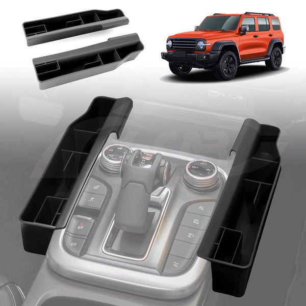 2 Pcs Center Console Gear Side Tray Storage Boxes for GWM Tank 300 2023-2024