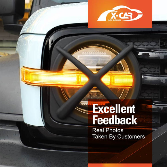 Head Light Trim for GWM Tank 300 2023-2025 Front Light Frame Cover Set of 2