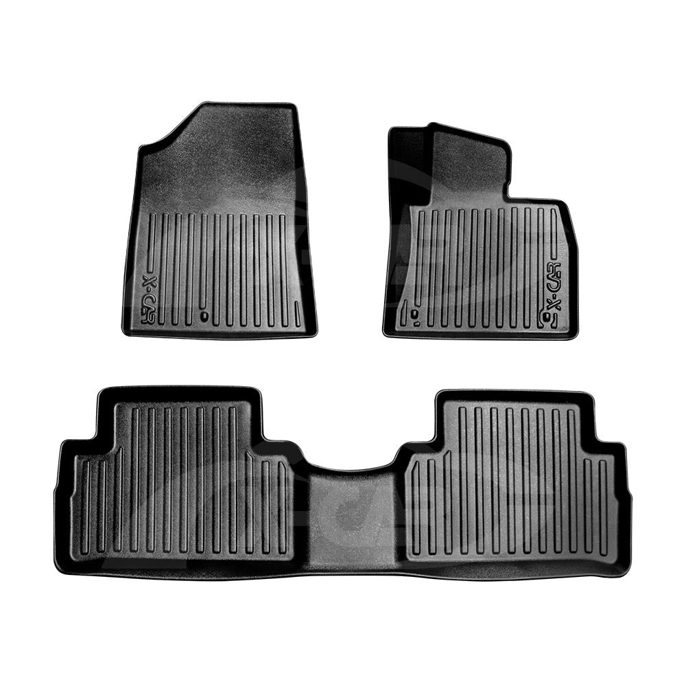 3D Floor Mats for Hyundai Santa Fe SantaFe 2018-2023 All-Weather Car Liners - 0