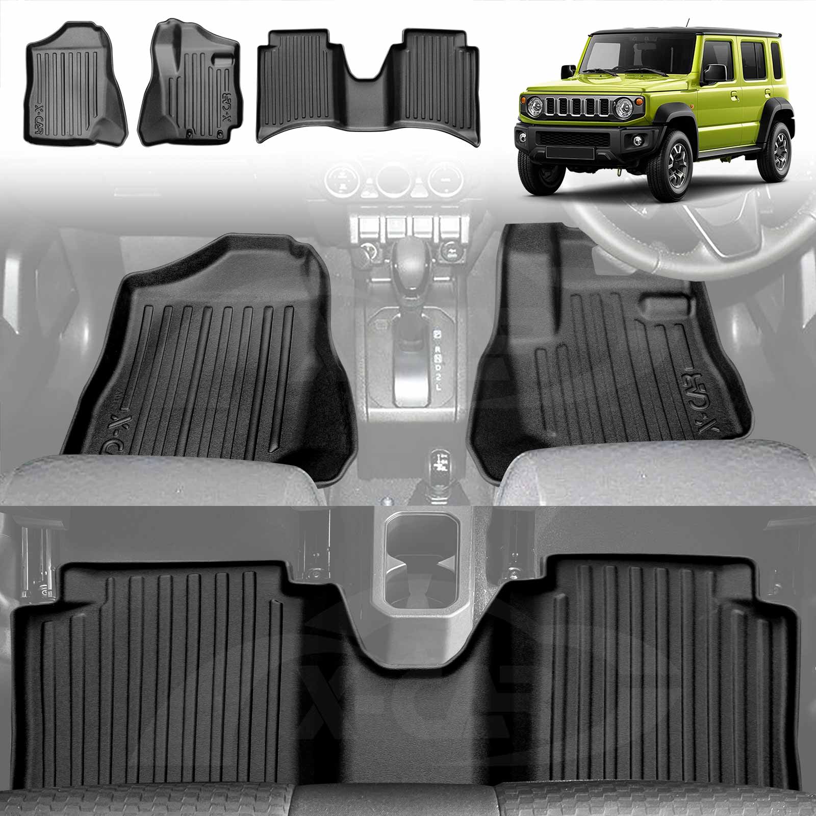 Current Automats 3D Floor Mats for Suzuki Jimny XL Auto | X-CAR