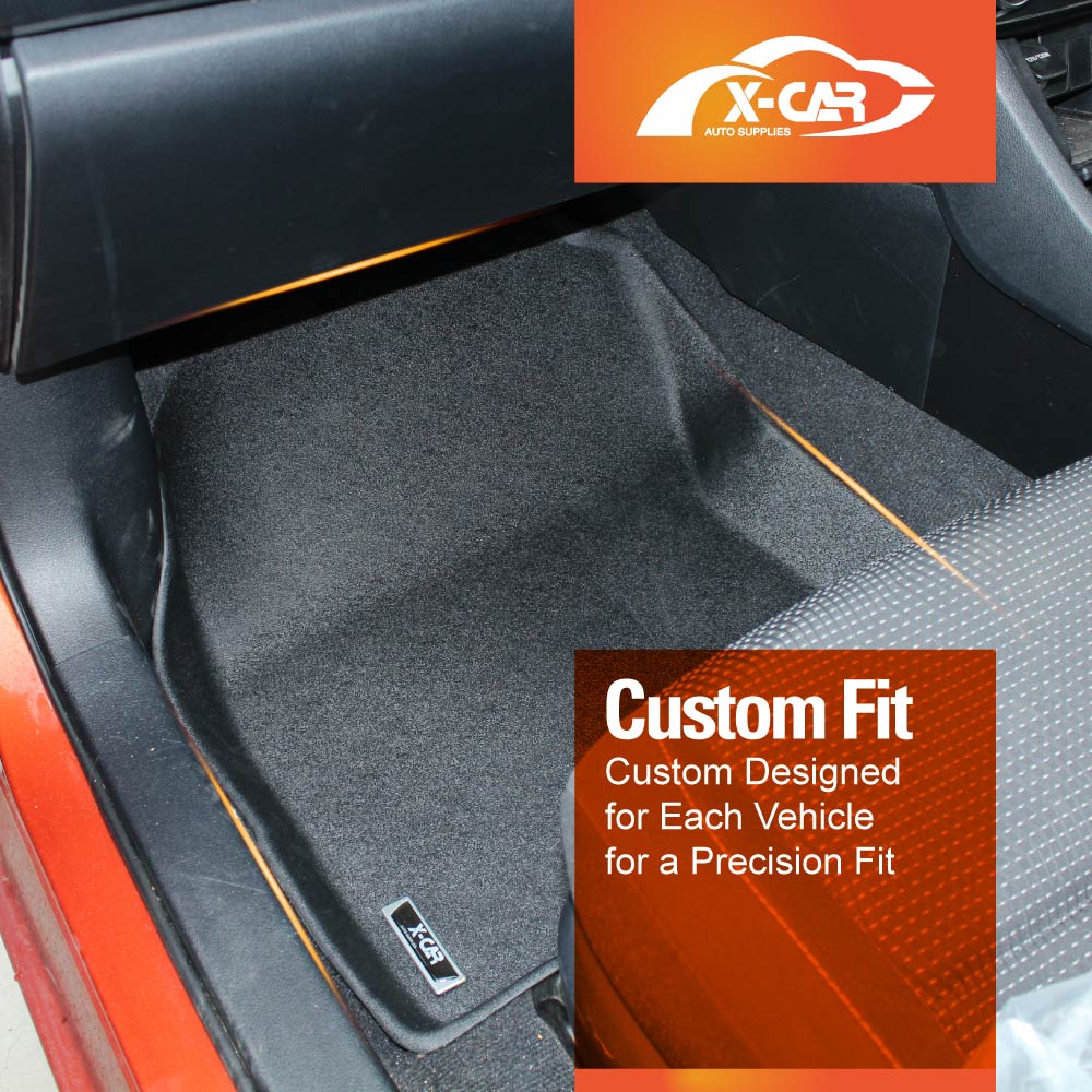 Floor Mats fits Toyota Corolla 2012-2018 I Costum Fit Waterproof Heavy Duty TPE
