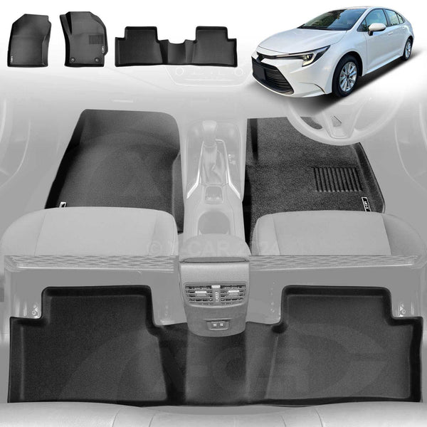 3D All-Weather Floor Mats for Toyota Corolla Sedan 2019-2024