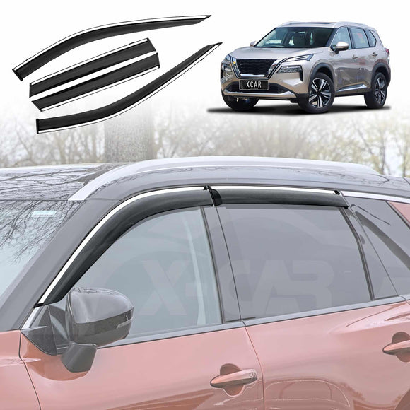 WeatherShields for Nissan X-trail Xtrail T33 2022-Onwards Car Weather Shields Visors Stainless