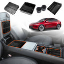 Centre Console Organizer Tray for Tesla Model Y Juniper 2025-Onwards Armrest Storage Box Cup Holder Interior Accessories-1