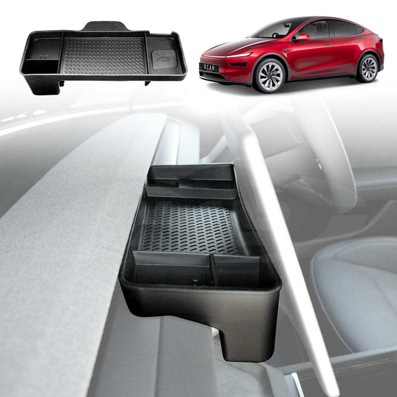 Centre Screen Console Dash Tray for Tesla Model Y Juniper 2025-Onwards Organizer Hidden Storage Car Tissue Sunglasses Holder