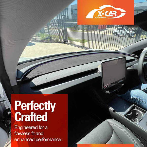 Dash Mat for Tesla Model Y Juniper 2025-Onwards Non-Slip Microfiber Pad Cover