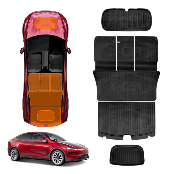 NEW Tesla Model Y Juniper Interior Liners Set 3D All-Weather Cargo Mats 2025-Onwards