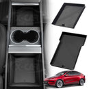 Organizer Pad for Tesla Model Y L 6-Seat 2026-Onwards Centre Console Armrest Storage Cup Holder Coaster Soft Silicone Non-Slip Mat-27