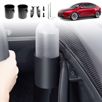 Cup Holder Rack for Tesla Model Y L 6-Seat 2026-Onwards Car Interior Door Mount Set of 2