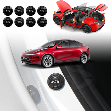Silicone Door Buffer Pads for Tesla Model Y L 6-Seat 2026-Onwards Anti-Shock Door Gasket Stickers Cushion