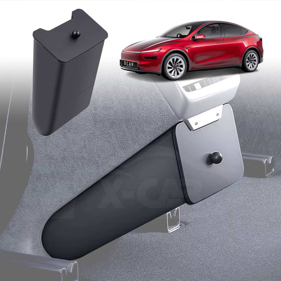 Rear Bin with Magnetic Lid for Tesla Model Y L 6-Seat 2026-Onwards Organizer Accessories
